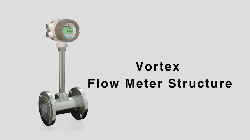 Vortex flow meter structure